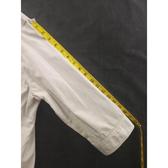 Christopher & Banks Beige Button Front Womens Jacket Size L Lightweight Casual - Picture 11 of 16